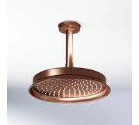 Steinberg Serie 350 conjunto de ducha de techo, redondo, con. brazo de ducha, montaje en techo, 0, 3501580BC, Color: cobre cepillado