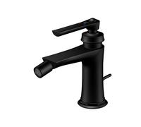 Steinberg serie 350 grifería de bidé, con desagüe, proyección de 130 mm, 0, 3501300S, Color: negro