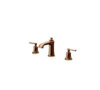 Steinberg Serie 350 grifería de lavabo de tres agujeros, con juego de desagüe, alcance 130 mm, 3502000BC, Color: cobre cepillado