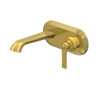 Steinberg Serie 350 grifería de lavabo, juego premontado, alcance 180 mm, 35018543BG, Color: Oro cepillado