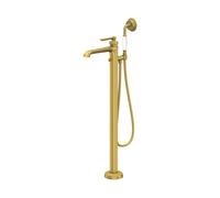 Steinberg Serie 350 grifería para bañera, de instalación independiente, 230 mm de alcance, 3501162BG, Color: Oro cepillado