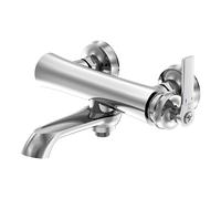 Steinberg Serie 350 grifería para bañera, montaje en superficie, alcance 205 mm, 2 consumidores, 3501100, Color: cromado
