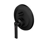 Steinberg Serie 350 Mezclador baño/ducha, juego listo para montar, 2 consumidores, con desviador, 3, 35021033S, Color: negro