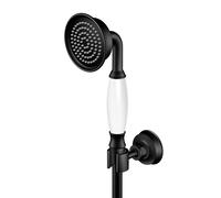 Steinberg Serie 350 set de teleducha, soporte de pared, flexo de ducha 1500mm, 6, 3501626S, Color: negro