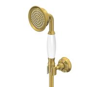 Steinberg Serie 350 set de teleducha, soporte de pared, mangueras de ducha 1500mm, 3501626BG, Color: Oro cepillado