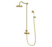 Steinberg Serie 350 sistema de ducha, juego completo, con. termostato, 1, 3502721BG, Color: Oro cepillado