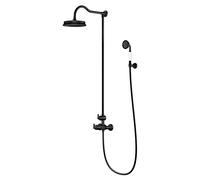 Steinberg Serie 350 sistema de ducha, juego completo, con. termostato, 1, 3502721S, Color: negro