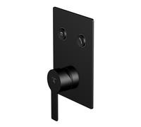 Steinberg serie 390 mezclador ducha/bañera, mezclador monomando, in uerpo empotrado, 2 consumidores, 39022213S, Color: Negro Mate