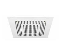 Steinberg Serie 390 Sensual Rain panel de lluvia, iluminación LED, juego completo, 3 chorros, Easy-Clean, 600x600mm, 3906620, Color: Acero inoxidable pulido