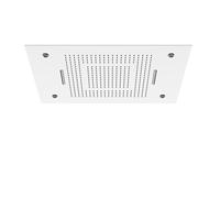 Steinberg Serie 390 Sensual Rain panel de lluvia, iluminación LED, juego completo, 3 chorros, Easy-Clean, 600x800mm, 3906832, Color: Acero inoxidable pulido