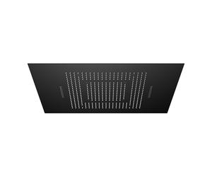 Steinberg Serie 390 Sensual Rain panel de lluvia, juego completo, empotrado en el techo, 3 chorros, Easy-Clean, 600x800mm, 3906831S, Color: negro mate