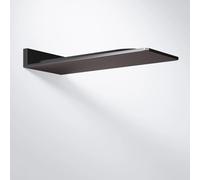 Steinberg Serie 390 Wall Rain ducha de techo, conexión directa a la pared, Easy-Clean, 600x250mm, Matt Black, 3905661S