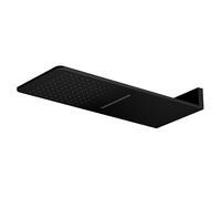 Steinberg Serie 390 Wall Rain ducha de techo, conexión directa a la pared, Easy-Clean, función de salpicaduras, 600x250mm, 3905662S, Color: negro mate