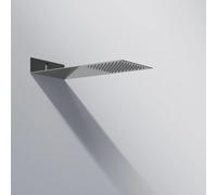 Steinberg Serie 390 Wall Rain ducha de techo, conexión directa a la pared, Easy-Clean, ultraplana 2mm, 430x200x60mm, 3901620, Color: cromado