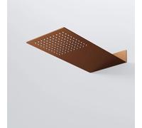 Steinberg Serie 390 Wall Rain ducha de techo, conexión directa a la pared, Easy-Clean, ultraplana 2mm, 430x200x60mm, 3901620BC, Color: cobre cepillado