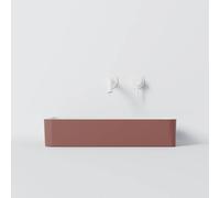 Steinberg Serie 440 lavabo sobre encimera, angular, sin rebosadero, 590x395x120mm, SOLIDSurface, 440714015, Color: Burdeos