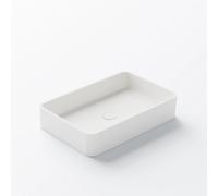 Steinberg Serie 440 lavabo sobre encimera, angular, sin rebosadero, 590x395x120mm, SOLIDSurface, 4407140W, Color: Blanco mate