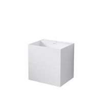 Steinberg Serie 443 Lavabo mural, con extraíble, 500x400x500mm, 1 agujero para grifo, con rebosadero, SOLIDSurface, 4437190W