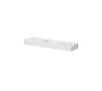 Steinberg Serie 444 Lavabo mural, 1200x400x130mm, SOLIDSurface, 1 agujero para grifo, sin rebosadero, 4447040W