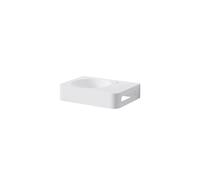 Steinberg Serie 449 Lavabo mural, 450x330mm, toallero a la derecha, SolidSurface, 1 agujero para grifo, con rebosadero, 4497105W