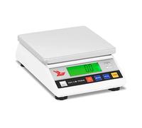 Steinberg Systems Balanza de precisión Báscula digital SBS-LW-7500A (7500 g, Precisión 0,01 g, 4 Funciones, cambio de unidad, 18 x 18cm, Pantalla LCD) Blanca