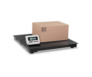 Steinberg Systems Báscula De Suelo Balanza Industrial de Plataforma SBS-BW-1T/0.5A (1.000 kg / 0,5 kg, Pantalla LCD, Superficie De Pesaje: 100 x 100 cm)