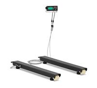 Steinberg Systems Báscula digital 2 x barras de pesaje 5000 kg/1 kg 100 x 10 cm de sujeción, modo de pesaje para mascotas, apagado automático LCD con retroiluminación, báscula digital industrial