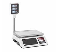 Steinberg Systems Báscula para Almacén, Precisión 2 g, 15 kg | Pantalla LCD Elevada, Balanza de Control, Batería Integrada, 7 Memorias