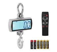 Steinberg Systems Dinamómetro Digital Pesador De Gancho SBS-KW-500SLIM (500 kg / 100 g, Aluminio fundido y acero inoxidable, Pantalla LCD)