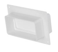 Steinberg14 Blanco 110x55mm Sistemas de ventilación de canal plano - Conector de canal con válvula antirretorno - Conector con brida