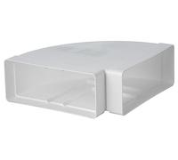 Steinberg14 Blanco 220 x 90 mm canal plano arco 90° para sistema de ventilación, conducto de ventilación o conducto de aire de suministro