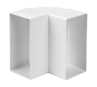 Steinberg14 Blanco 220x55mm Codo Vertical para Canal Plano 90°, Codo de Plástico