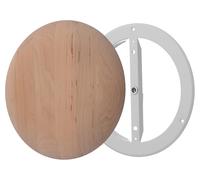 Steinberg14 Difusor de Madera para Sauna - 160mm Válvula de Aire Regulable para Pared y Techo - Difusor Universal de Impulsión y Extracción de Aire - Rejilla de Ventilación