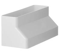 Steinberg14 Reductor de canal plano blanco de 220 x 90 mm a 220 x 55 mm, plástico