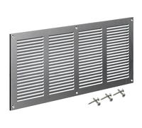 Steinberg14 Rejilla de ventilación de acero inoxidable, 400 x 200 mm, con protección contra insectos, para pared y techo, cubierta de ventilación para interior y exterior