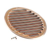 Steinberg14 Rejilla de Ventilación Redonda 160mm - Chapa de Acero - Cobre con Mosquitera - Rejillas de Ventilación - Rejilla de Salida de Aire