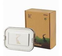 Steinbox Fiambrera de acero inoxidable de alta calidad, 800 ml, a prueba de fugas, 100% libre de plástico y sostenible, separador flexible, práctica, fácil limpieza, fiambrera apta para lavavajillas,