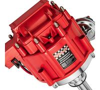 STEINBRÜCKE Distribuidor HEI de tapa roja de alto rendimiento para Chevy GM SBC 283 305 307 327 350 400 BBC 454 396 427 bobina de bloque pequeño/grande 65k 7500RPM