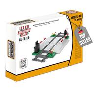 Steinchenshop Pequeño paso a nivel con barreras para ferrocarril de 86 bloques de sujeción City (paso a nivel pequeño)