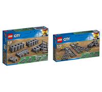 Steinchenwelt Lego City 60205 - Juego de 2 rieles y 60238 para el ferrocarril teledirigido