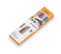 Steinel Barritas de adhesivo brillantes, con un diámetro de Ø 7 mm, un peso de 96 g y una longitud de 150 mm, 16 unidades, pegamento termofusible en 5 vivos colores diferentes