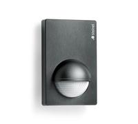 Steinel Detector de movimiento infrarojo IS 180-2 negro, Sensor de movimiento para dentro y fuera, 180° ángulo de detección, Ideal para fachadas, entradas principales, jardines o patios, 603113