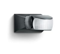 Steinel Detector de movimiento negro IS 1, interior y exterior, detector de movimiento de 120°, alcance de 10 m, montado en superficie y empotrado, IP54, (largo x ancho x alto) 120 x 80 x 50 mm