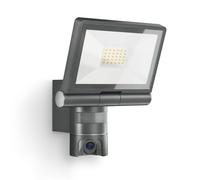 Steinel foco con LED XLED CAM2 SC con cámara de vigilancia 2K, intercomunicado, detector de movimiento, WLAN de doble banda 6, 21 W, aluminio, antracita