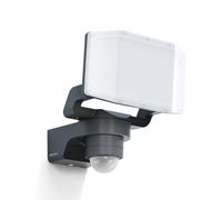 Steinel Foco exterior LED XLED PRO Expanse S antracita, detector de movimiento 240°/12 m, foco panorámico, panel LED totalmente orientable, 14,3 W, 3000 K, IP54