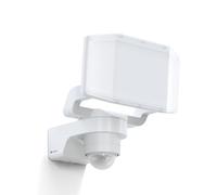 Steinel Foco exterior LED XLED PRO Expanse S blanco, detector de movimiento 240°/12 m, foco panorámico, panel LED totalmente orientable, 14,3 W, 3000 K, IP54