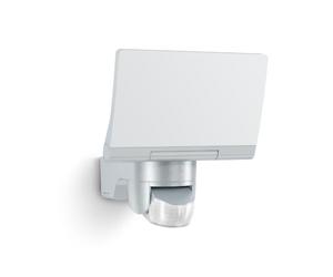 Steinel Foco LED XLED Home 2 S Plata, Proyector | Orientable, 13,7 W, Detector de Movimiento 180°, Alcance 10 m, 1550 lm, con Detector de Movimiento