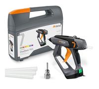 Steinel GlueMatic 7011 pistola encoladora, incl. 3 barras de pegamento de 11 mm, pistola encoladora controlada electrónicamente, cantidad de pegamento ajustable, boquillas intercambiables, 110 W