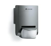 Steinel IS 130-2 Sensor de movimiento de 130°, en color antracita, con alcance de 12 metros y protección IP54, ideal para espacios interiores y exteriores