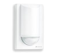 Steinel IS 2180 Eco Detector de Movimiento Blanco, Sensor PIR 180°/12 m, Carga de conmutación LED 350 W, Sensor de Pared, protección antideslizamiento